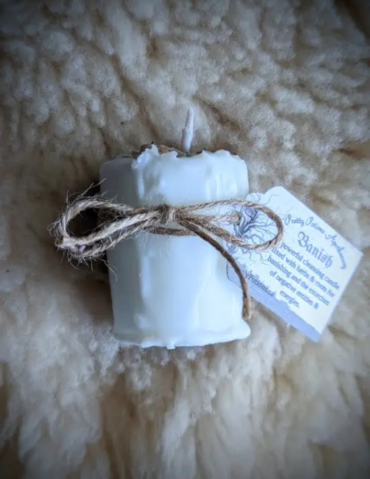 Banish Ritual Votive Herbal Candles