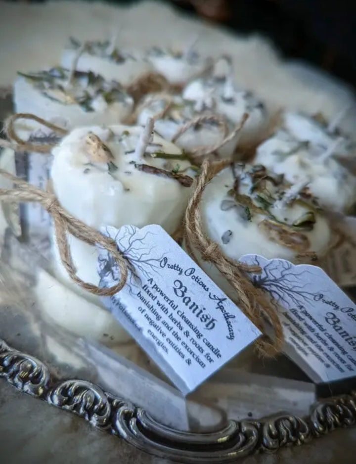 Banish Ritual Votive Herbal Candles