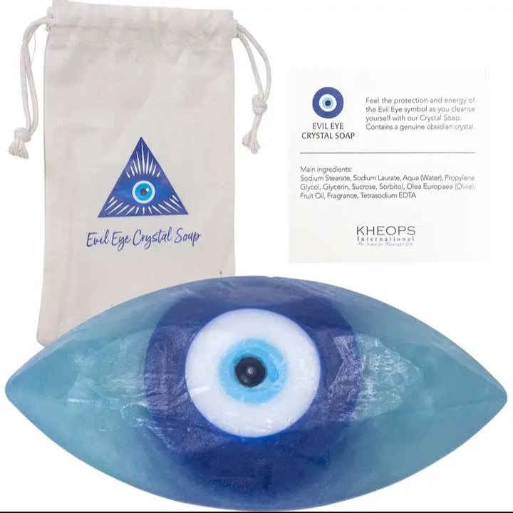 4.5" H Evil Eye Crystal Infused Soap
